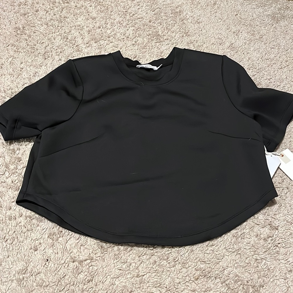 Good American crop shirt